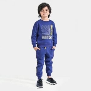 boys blue graphic tracksuit