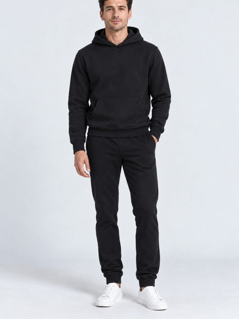 Essential Pullover Hoodie – Black