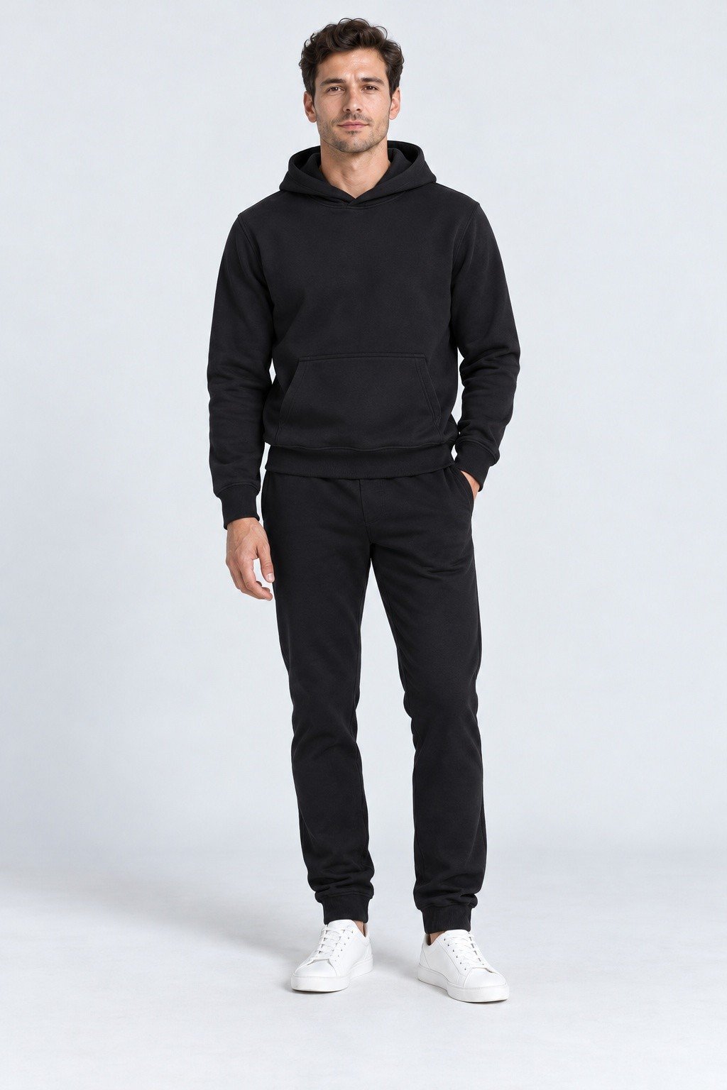 Essential Pullover Hoodie – Black