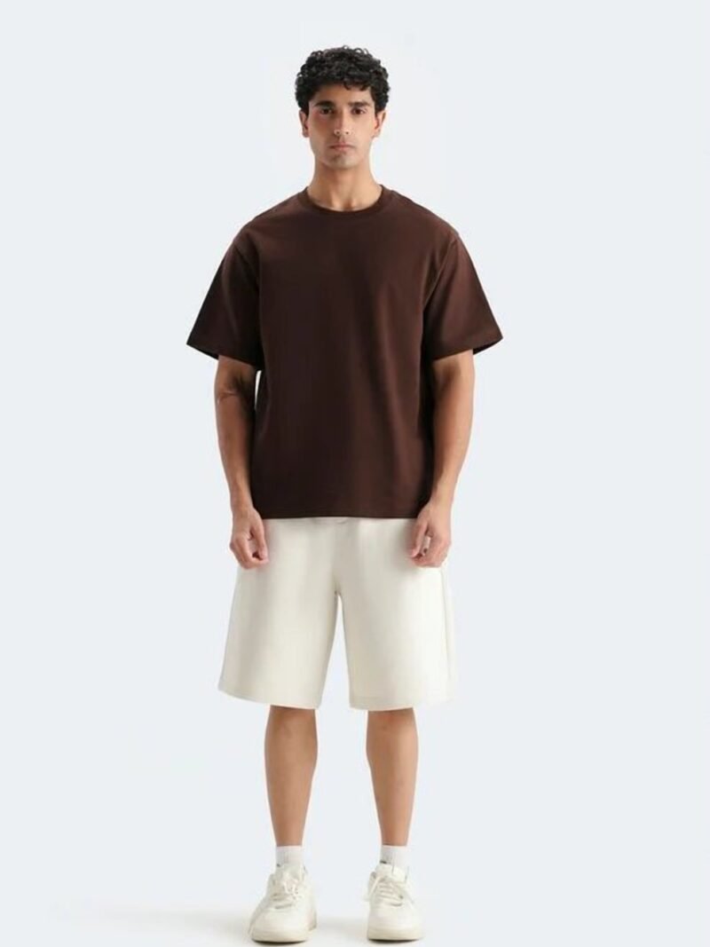 Oversized Heavyweight Tee – Chocolate